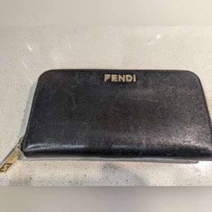 Fendi zip all around wallet